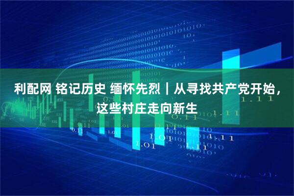 利配网 铭记历史 缅怀先烈｜从寻找共产党开始，这些村庄走向新生